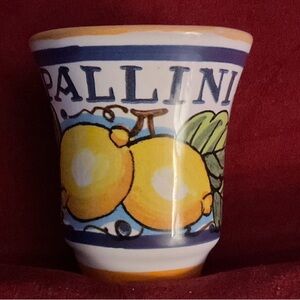 Vintage Limoncello Shot Glass.Can Use as a Toothpick Holder 2.5” High, 1.5 Oz.